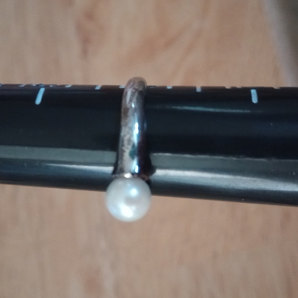 Pearl sterling silver ring - Picture 2 of 5